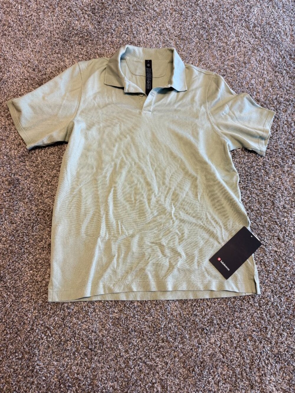 Lululemon Men's Cotton Pique Short-Sleeve Polo Shirt NWT